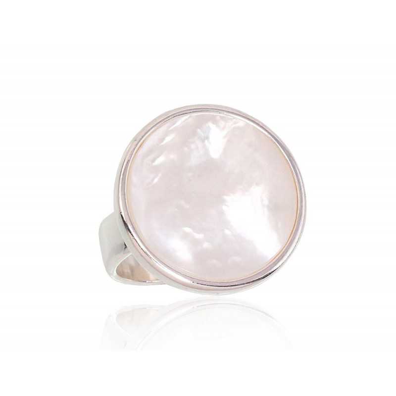 925° Genuine Sterling Silver ring, Stone: Mother-of-pearl , Type: Women, 2101703_PL