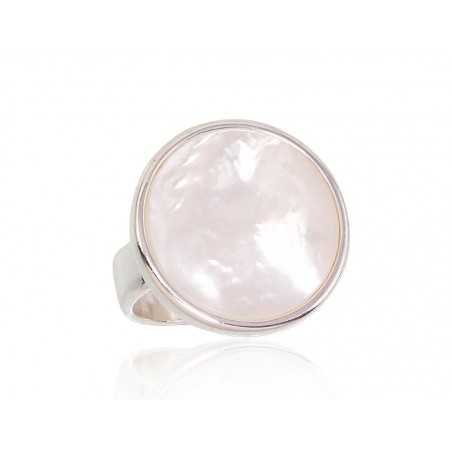 925° Genuine Sterling Silver ring, Stone: Mother-of-pearl , Type: Women, 2101703_PL