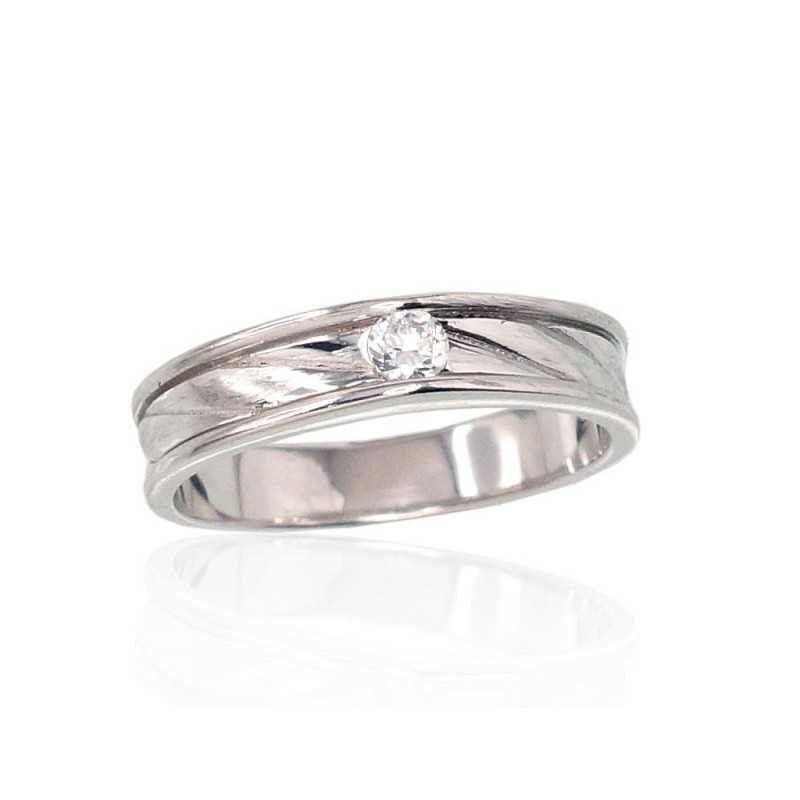 925° Genuine Sterling Silver ring, Stone: Zirkons , Type: Women, 2101437(Matt)_CZ