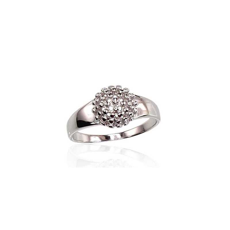 925° Genuine Sterling Silver ring, Stone: No stone, Type: Women, 2101500(PRh-Gr)