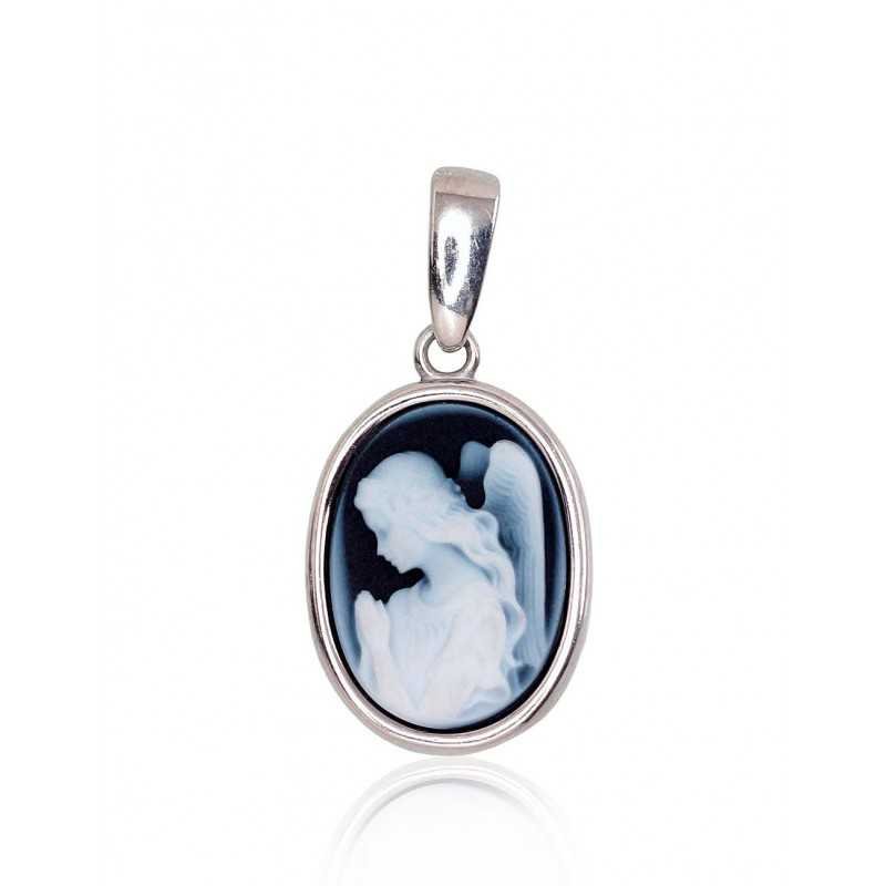 925° Silver pendant, Type: \"K-Exclusive\"  collection, Stone: Agate , 2301823(PRh-Gr)_AG