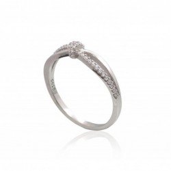 925° Genuine Sterling Silver ring, Stone: Zirkons , Type: Women, 2101800(PRh-Gr)_CZ