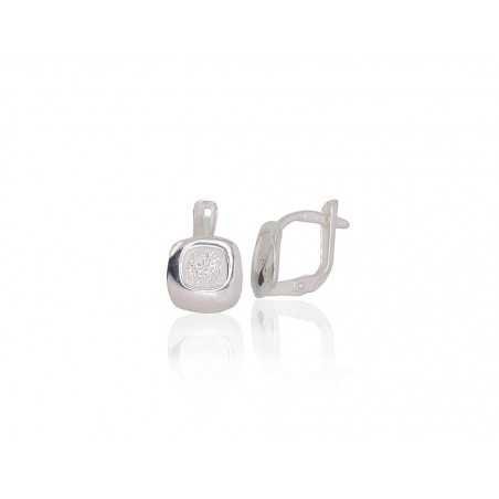 925°, Silver earrings with english lock, No stone, 2203155
