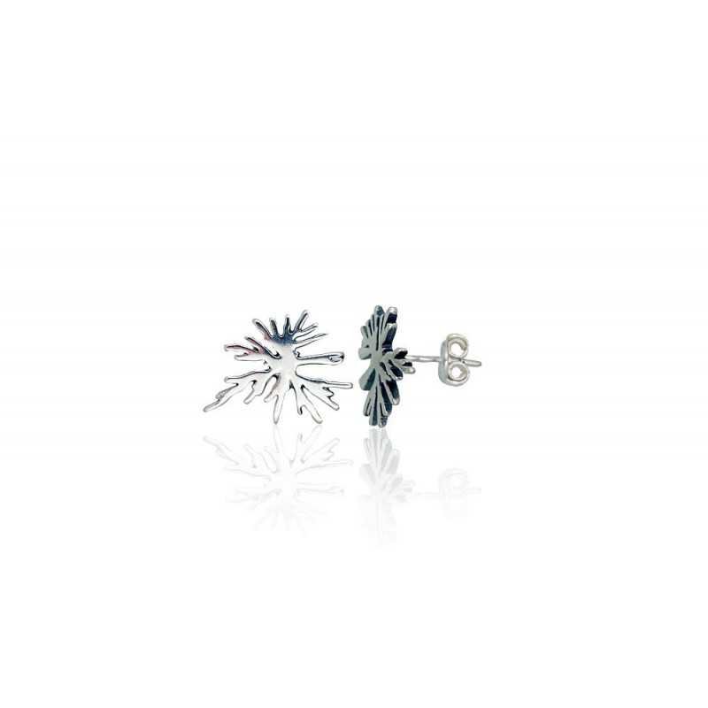 925° Silver Stud Earrings, Silver, No stone, 2203667(POx-Bk)