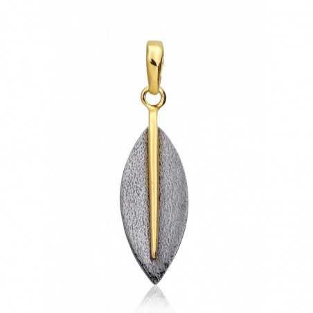 925° Silver pendant, Type: Gold plated, Stone: No stone, 2301773(PRh-Bk+PAu-Y)