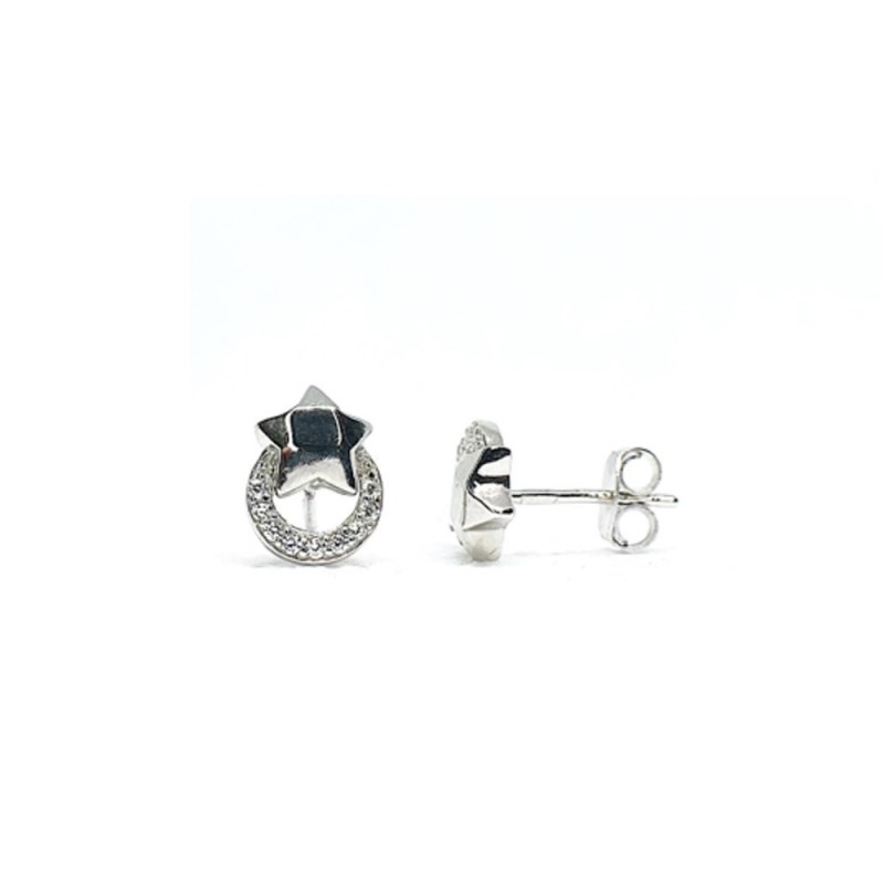  Silver Stud Earrings, Silver, No stone, 910037