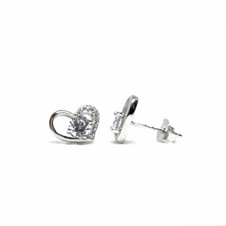  Silver Stud Earrings, Silver, No stone, 910039