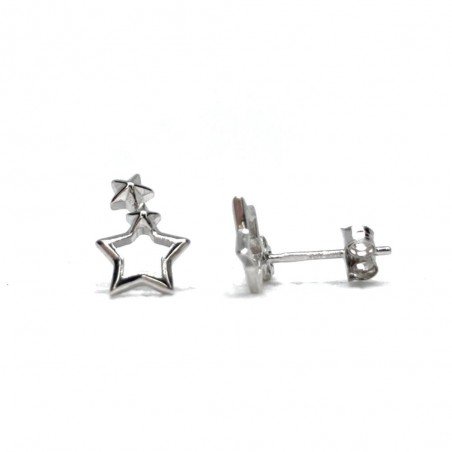  Silver Stud Earrings, Silver, No stone, 910044
