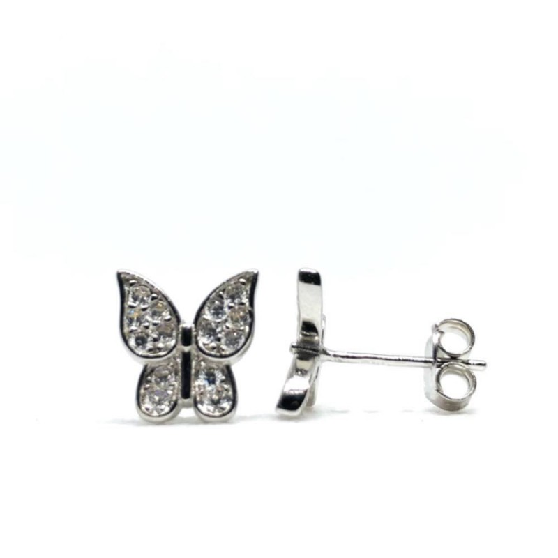  Silver Stud Earrings, Silver, No stone, 910046