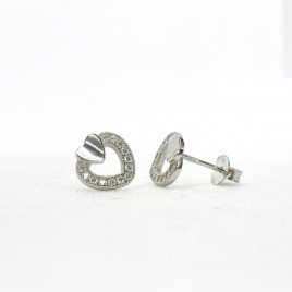  Silver Stud Earrings, Silver, No stone, 910059