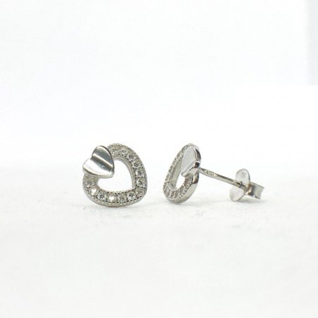  Silver Stud Earrings, Silver, No stone, 910059