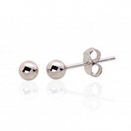  Silver Stud Earrings, Silver, No stone, 910062