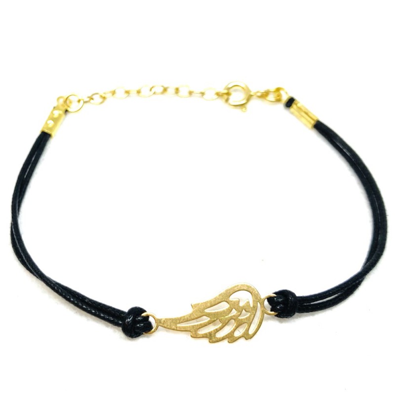 925 Sterling silver bracelet with thread. Gold plated