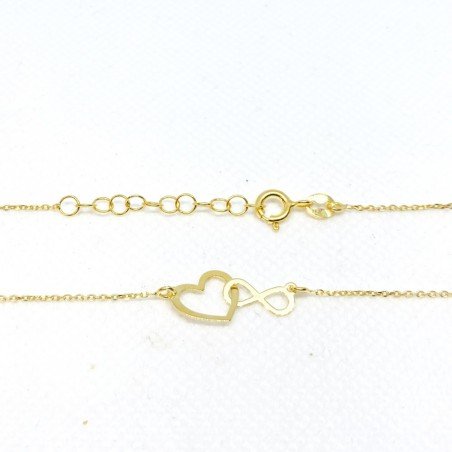 925 Silver chain with pendant. Plated with gold