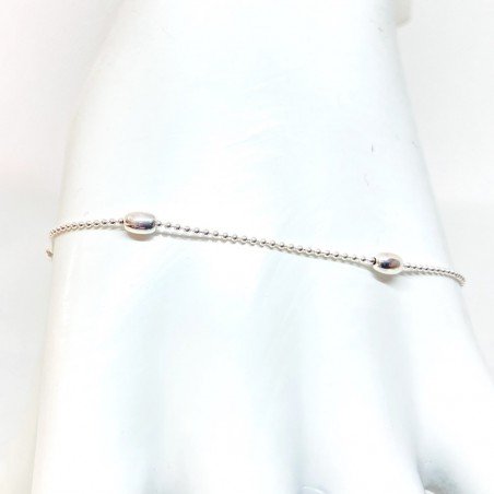 925 Sterling silver bracelet. Height: 3 mm