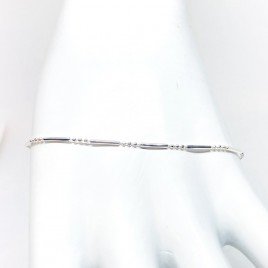 925 Sterling silver bracelet. Height: 1 mm
