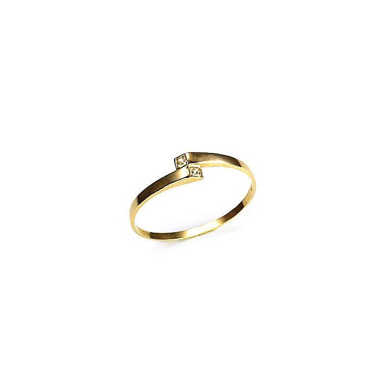 585° Gold ring, Stone: Zirkons , Type: Women, 1100003(Au-Y)_CZ