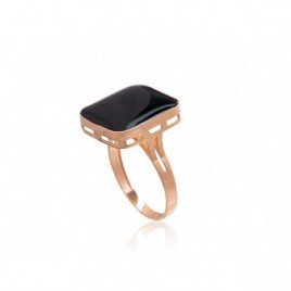 585° Gold ring, Stone: Jewelery enamel , Type: Women, 1101085(Au-R)_ML-BK