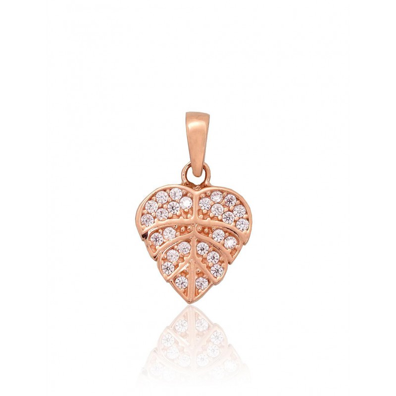 Gold pendant, 585°, Rose gold, Zirkons , 1300951(Au-R)_CZ