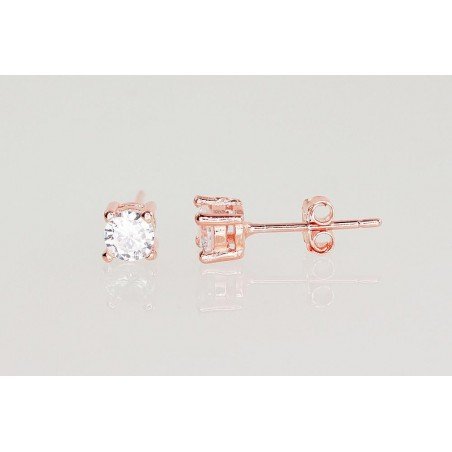925° Silver Stud Earrings, Silver, Zirkons , 2202995(PAu-R)_CZ