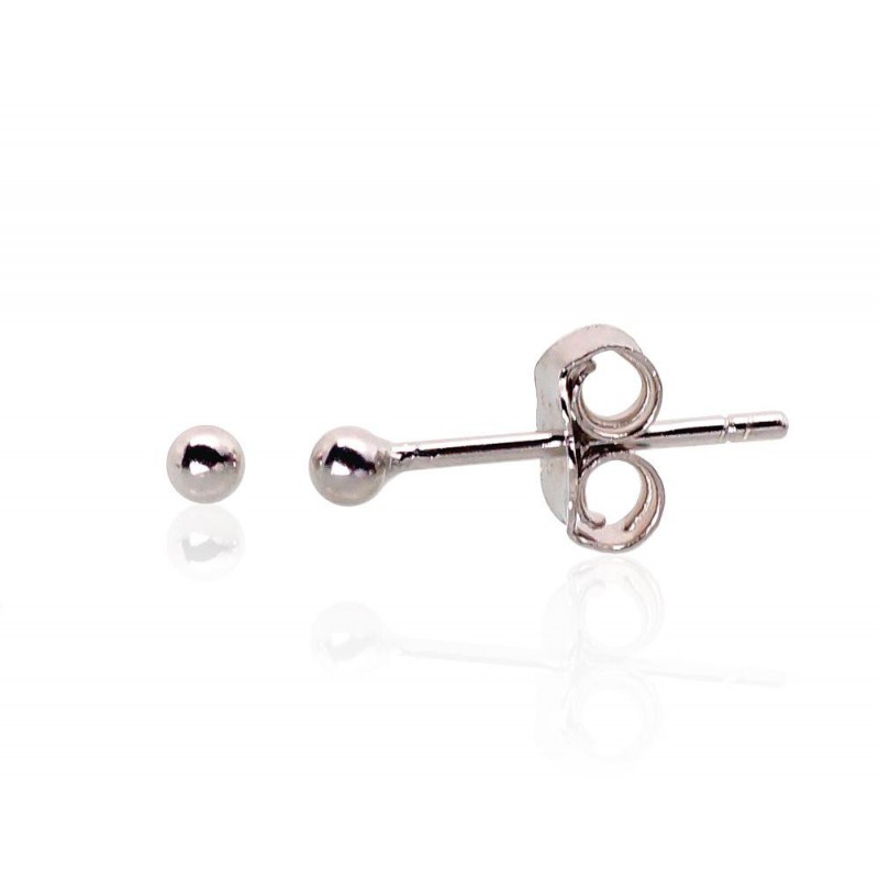 925° Silver Stud Earrings, Silver, No stone, 2203469(PRh-Gr)