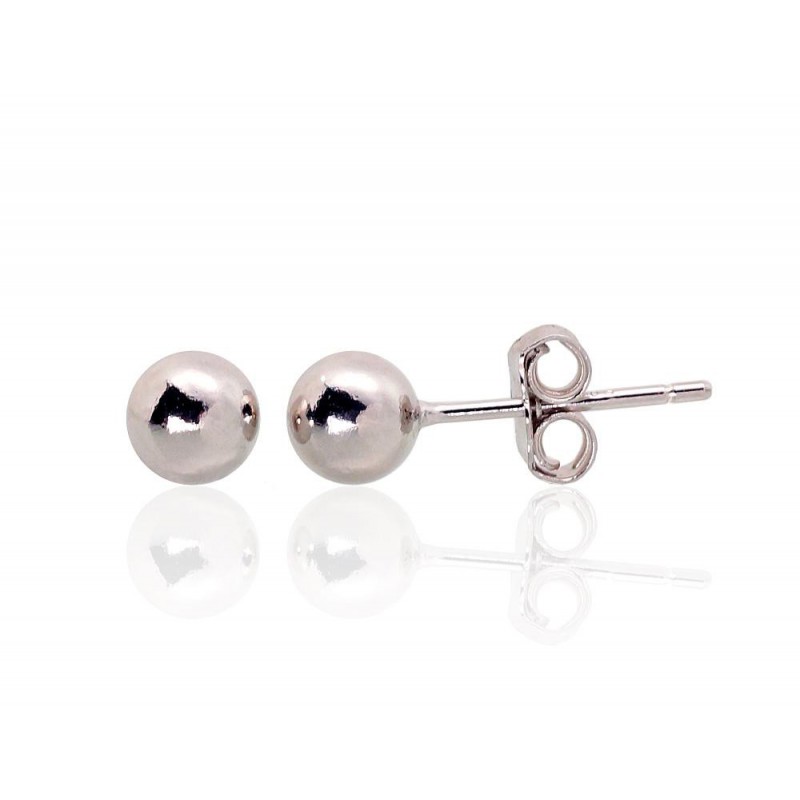 925° Silver Stud Earrings, Silver, No stone, 2203473(PRh-Gr)