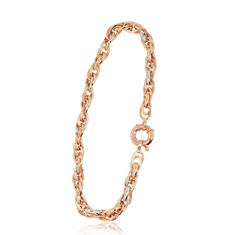 Gold bracelet, Rose gold, 585°, 1600054(Au-R+PRh-W)