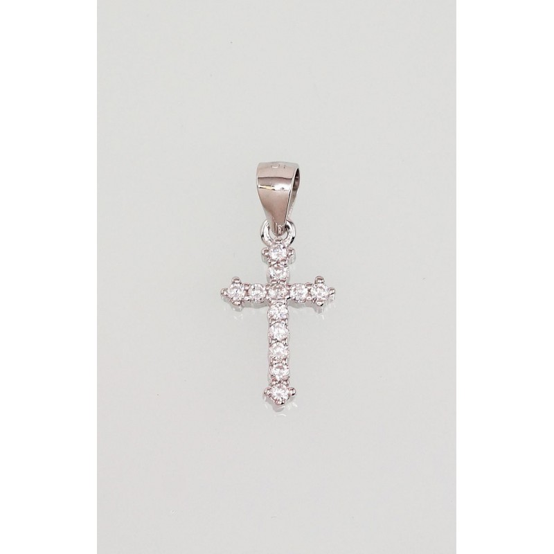 925° Silver pendant, Type: Crosses and Icons, Stone: Zirkons , 2301641(PRh-Gr)_CZ