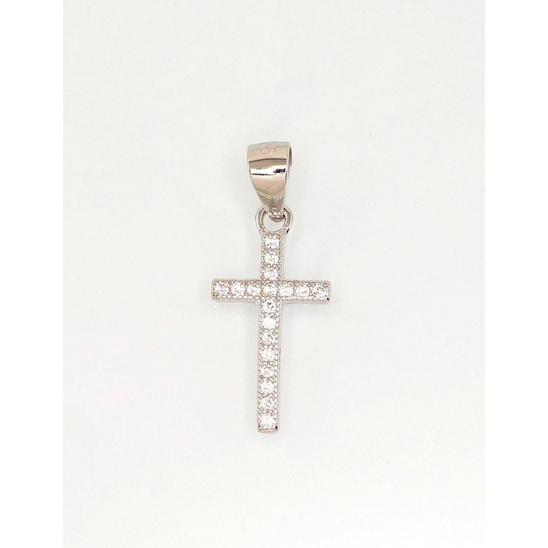 925° Silver pendant, Type: Crosses and Icons, Stone: Zirkons , 2301729(PRh-Gr)_CZ