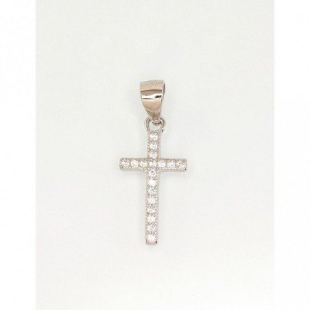925° Silver pendant, Type: Crosses and Icons, Stone: Zirkons , 2301729(PRh-Gr)_CZ