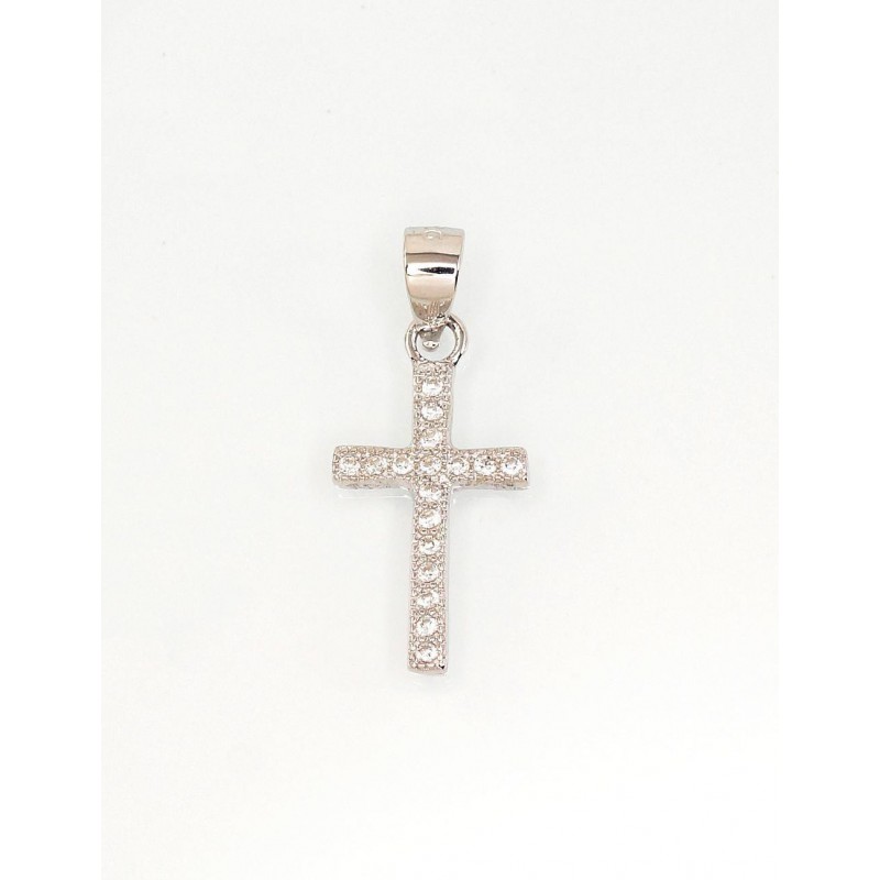 925° Silver pendant, Type: Crosses and Icons, Stone: Zirkons , 2301730(PRh-Gr)_CZ