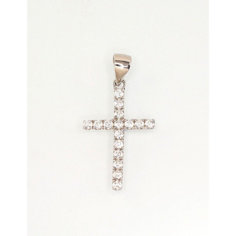 925° Silver pendant, Type: Crosses and Icons, Stone: Zirkons , 2301734(PRh-Gr)_CZ