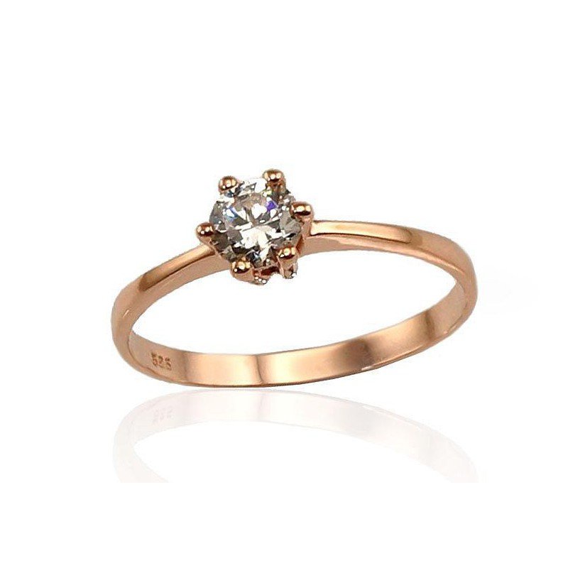 585° Gold ring, Stone: Zirkons , Type: Engagement rings, 1100102(Au-R)_CZ