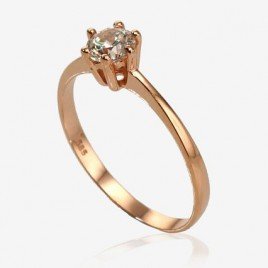 585° Gold ring, Stone: Zirkons , Type: Engagement rings, 1100102(Au-R)_CZ