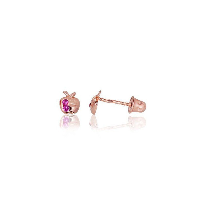 Gold screw studs earrings