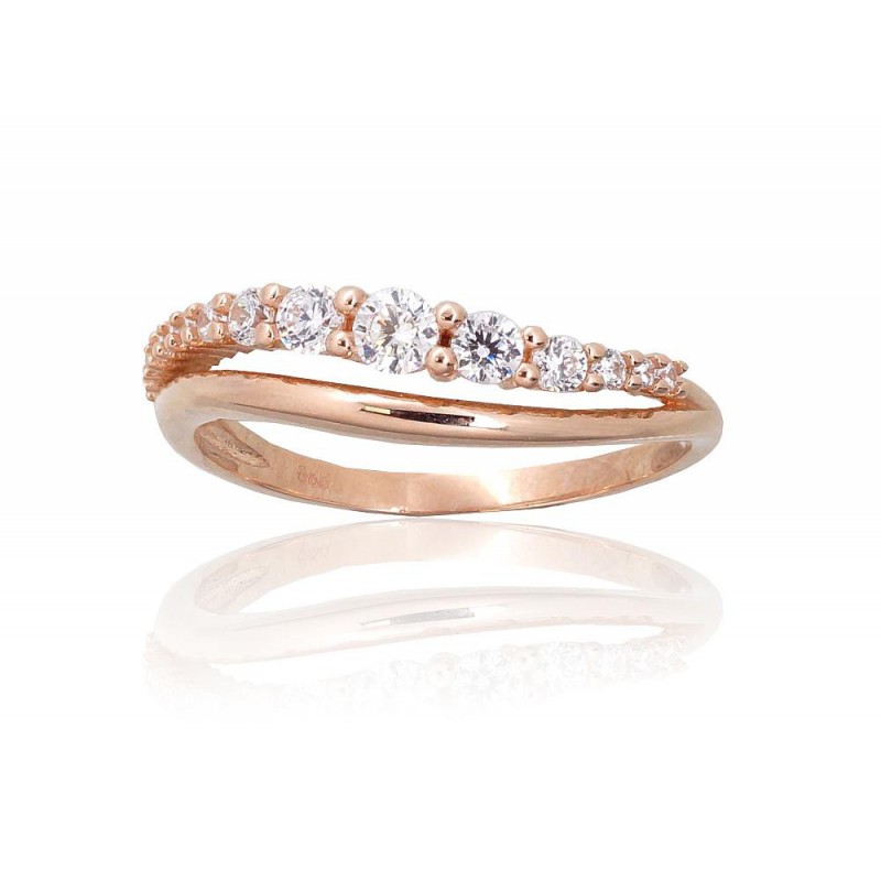 585° Gold ring, Stone: Zirkons , Type: Women, 1101096(Au-R)_CZ