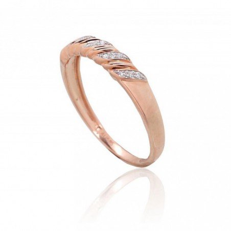 585° Gold ring, Stone: Diamonds, Type: \"L\'amour\"  collection, 1101099(Au-R+PRh-W)_DI