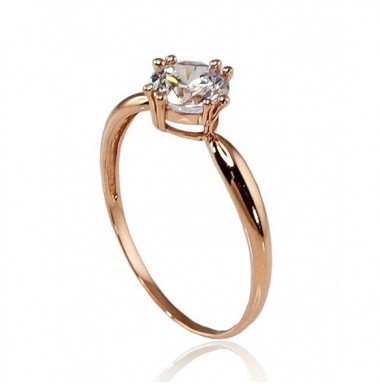 585° Gold ring, Stone: Zirkons , Type: Women, 1100242(Au-R)_CZ