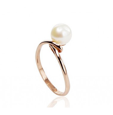 585° Gold ring, Stone: Fresh-water Pearl , Type: Women, 1100305(Au-R)_PE