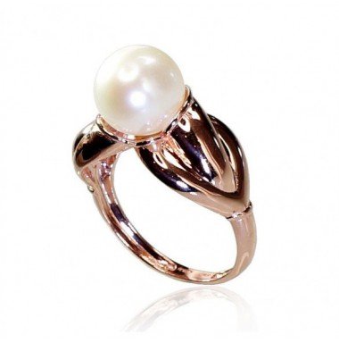 585° Gold ring, Stone: Fresh-water Pearl , Type: \"Bracciali\"  collection, 1100339(Au-R)_PE