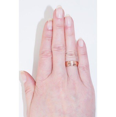 Gold wedding ring, Rose gold, 585°, No stone, 1100545(Au-R)