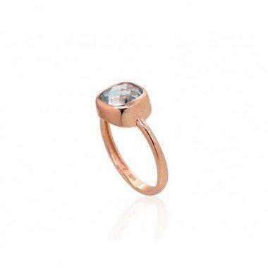 585° Gold ring, Stone: Sky Blue Topaz , Type: Women, 1100913(Au-R)_TZLB