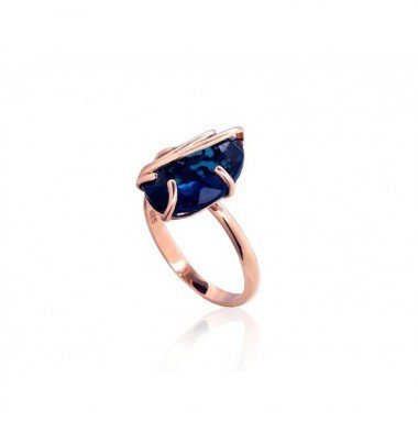 585° Gold ring, Stone: Sky Blue Topaz , Type: Women, 1100915(Au-R)_TZBSN