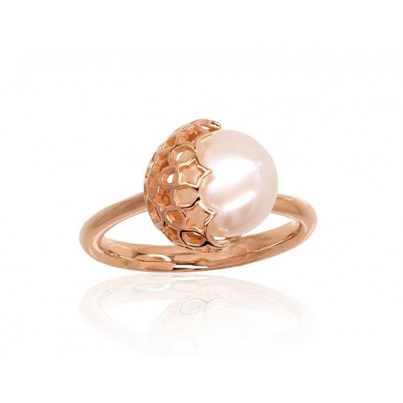 585° Gold ring, Stone: Fresh-water Pearl , Type: Women, 1100918(Au-R)_PE