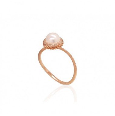 585° Gold ring, Stone: Fresh-water Pearl , Type: Women, 1100923(Au-R)_PE