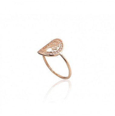 585° Gold ring, Stone: Zirkons , Type: Women, 1100968(Au-R)_CZ
