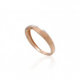 585° Gold ring, Stone: No stone, Type: Women, 1100980(Au-R+PRh-W)