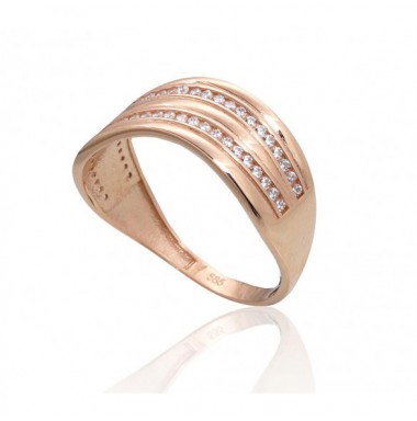 585° Gold ring, Stone: Zirkons , Type: Women, 1101097(Au-R)_CZ