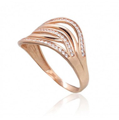 585° Gold ring, Stone: Zirkons , Type: Women, 1101098(Au-R)_CZ