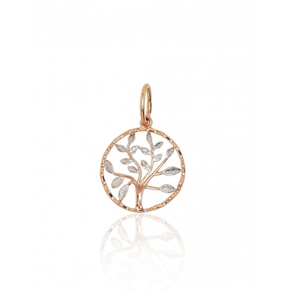 Gold pendant, 585°, Rose gold, No stone, 1300678(Au-R+PRh-W)